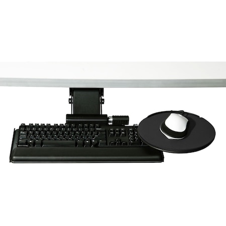 Humanscale 6G Black Mechanism, Lateral Slider, Std Black, Big Slim Board, No 6GLS550-G2522